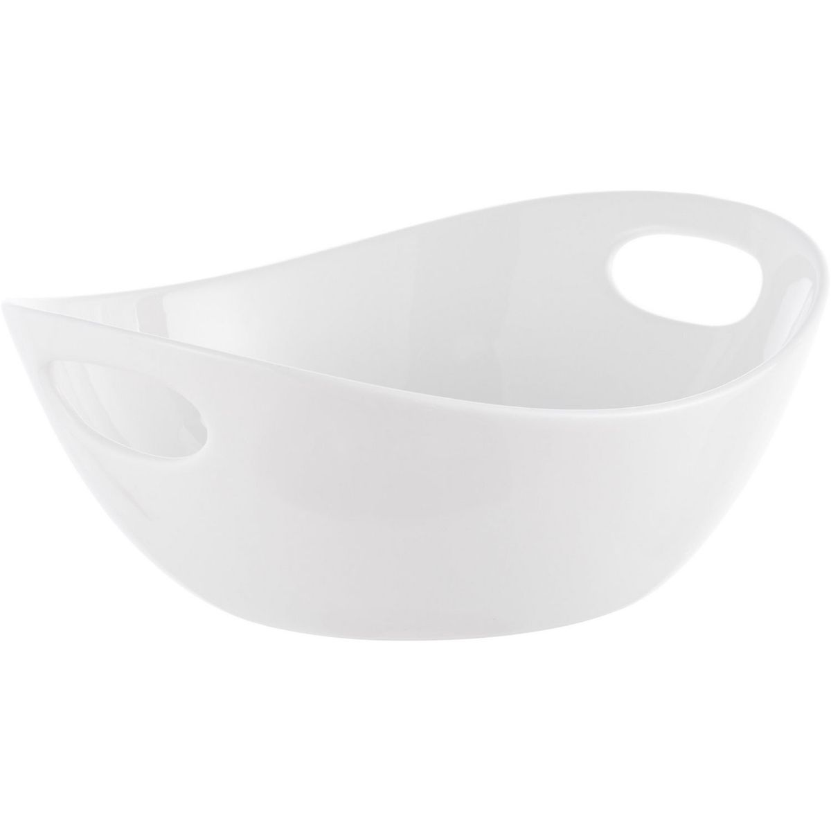 Just Home Collection - Fuente con asa pequeña blanca