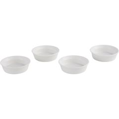 Set 4 pocillos redondos 9 centímetros blanco