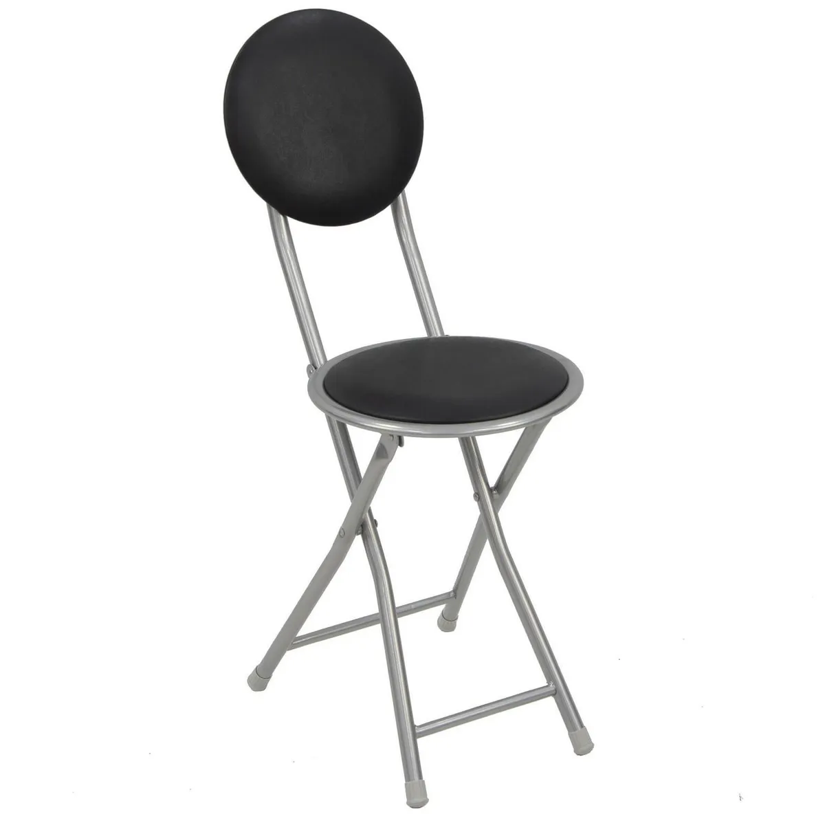Silla plegable PU negro, marca Casa Bonita - Foto Principal