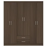 Closet 6 puertas 2 cajones Avellana