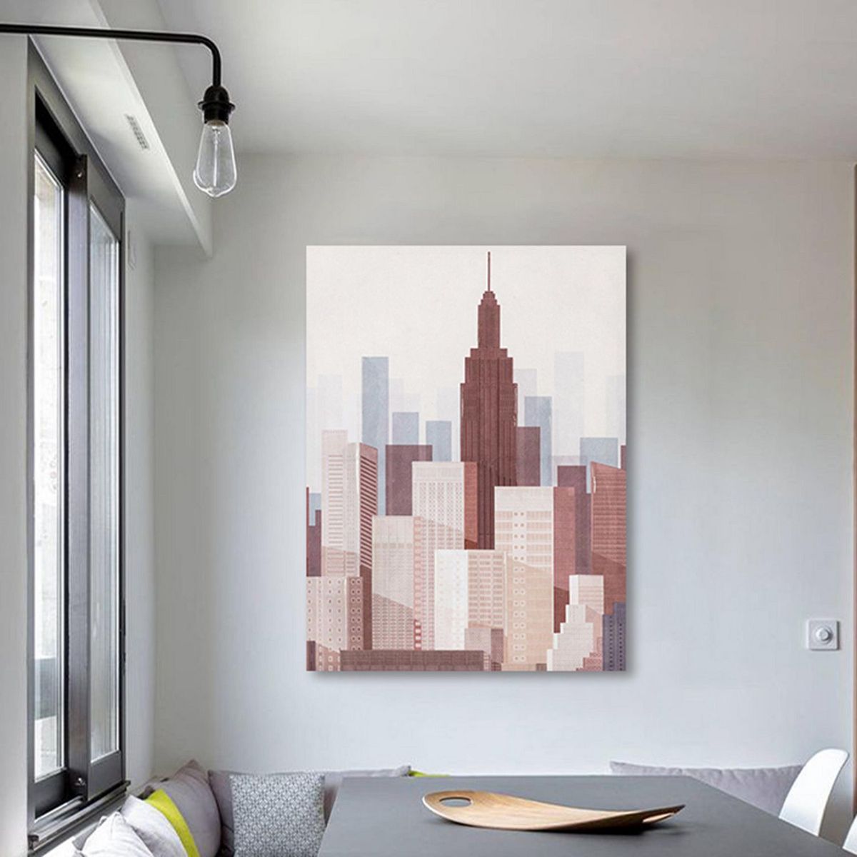 Homy - Cuadro Canvas Ciudad 80x60cm