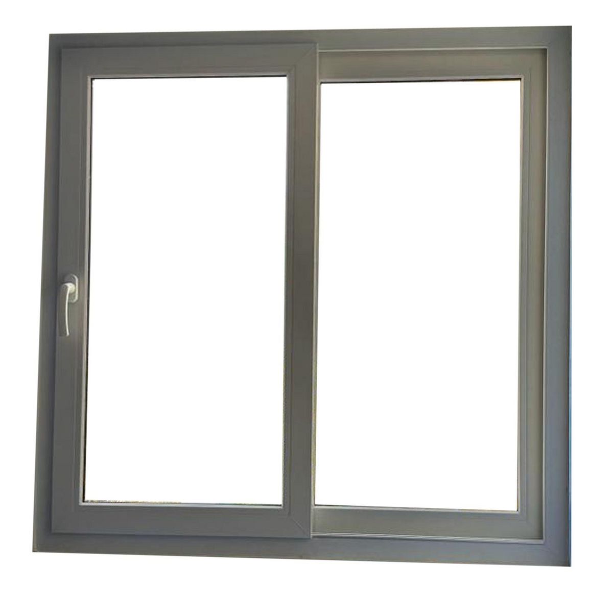 Holztek - Corredizo 2H OX-XO, S920, Marco Blanco, Cristal TP, Vidrio Claro 190-200/120-130