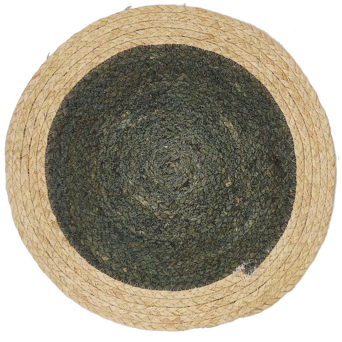 Just Home Collection - Individual fibre redondo negro /natural