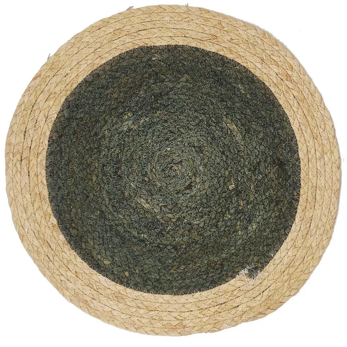 Just Home Collection - Individual fibre redondo negro /natural