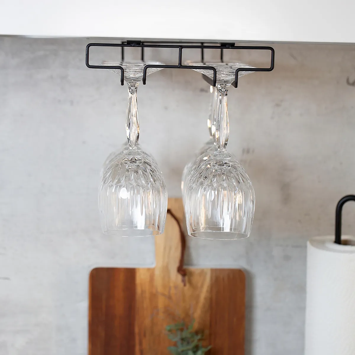 Colgador de Copas Negro, marca Wenko - Foto 2