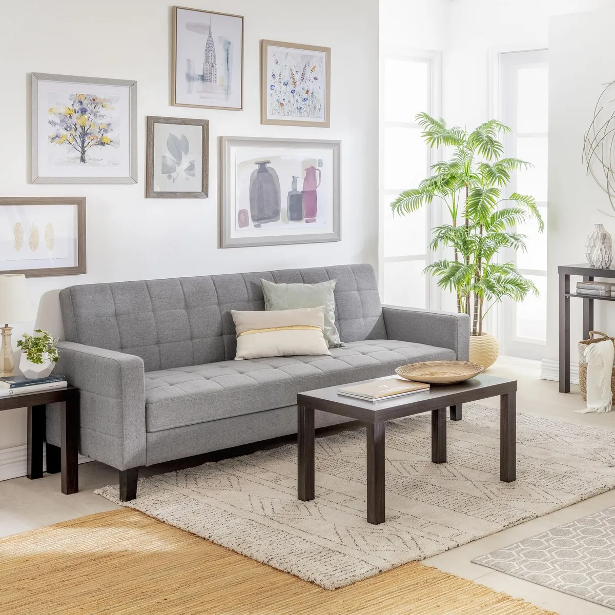 Futón Roma Gris, marca Just Home Collection - Foto Principal