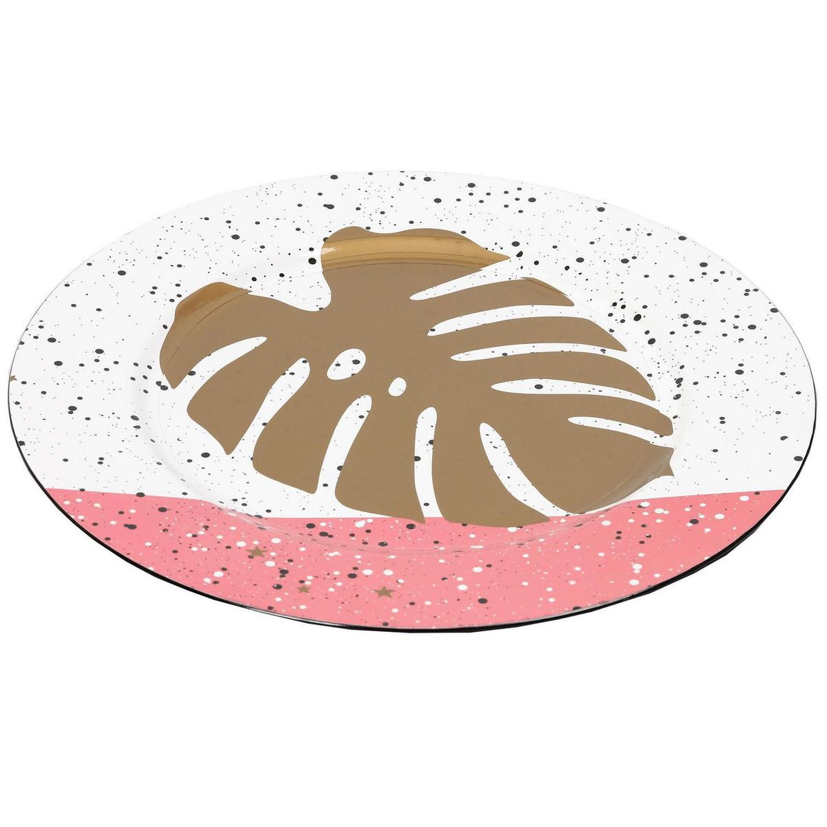 Just Home Collection - Bajo plato 33 cm Terrazo pink