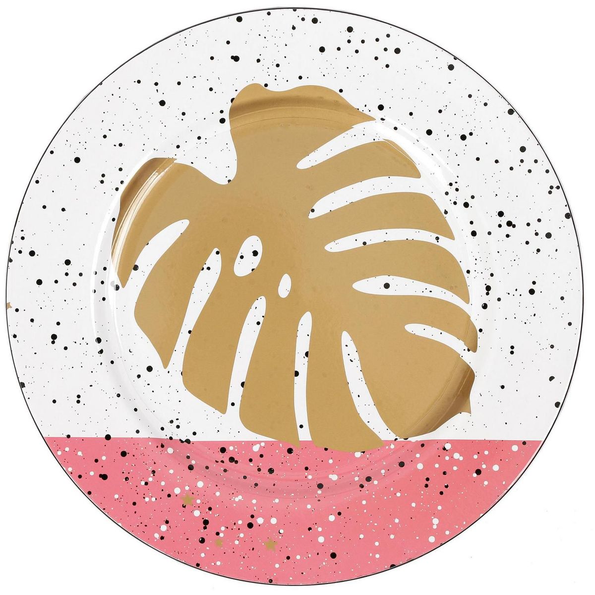 Just Home Collection - Bajo plato 33 cm Terrazo pink