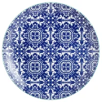 Plato diseño azul 24 centímetros