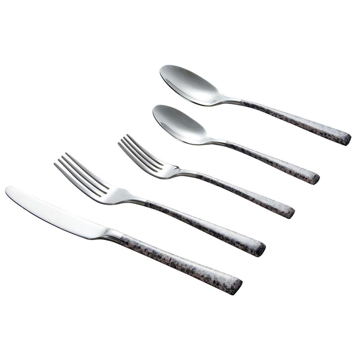 Just Home Collection - Cubiertos Stone Grey 20 piezas