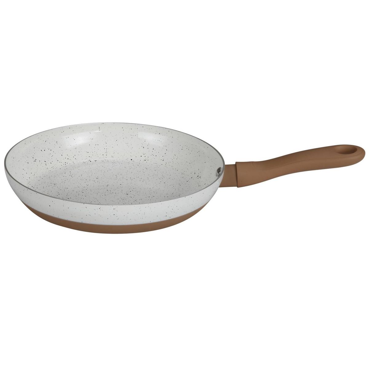 Just Home Collection - Batería 7 piezas cerámica blanco mango madera