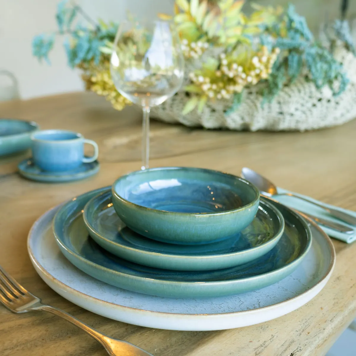 Just Home Collection - Bowl Linfa Atacama Green 26 centímetros