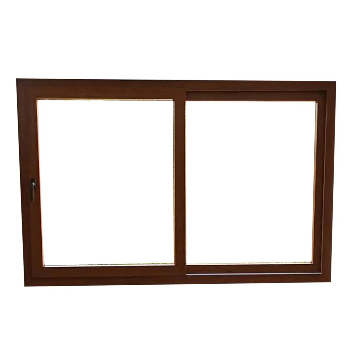 Holztek - Corredizo 2H OX-XO, S920, Marco Foliado, Cristal simple, Vidrio Claro 80-90/50-60