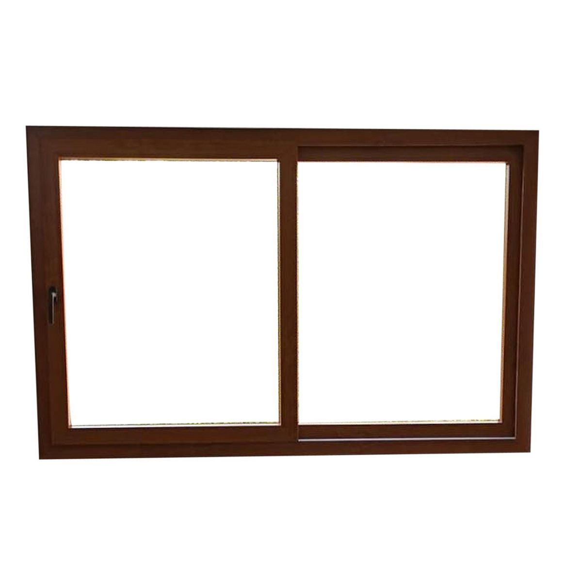 Holztek - Corredizo 2H OX-XO, S920, Marco Foliado, Cristal simple, Vidrio Claro 80-90/50-60