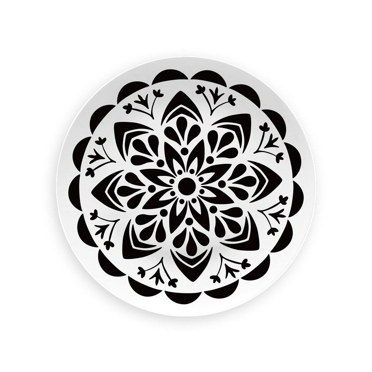 Just Home Collection - Plato de melamina Oslo 21.4 centímetros 2 tonos