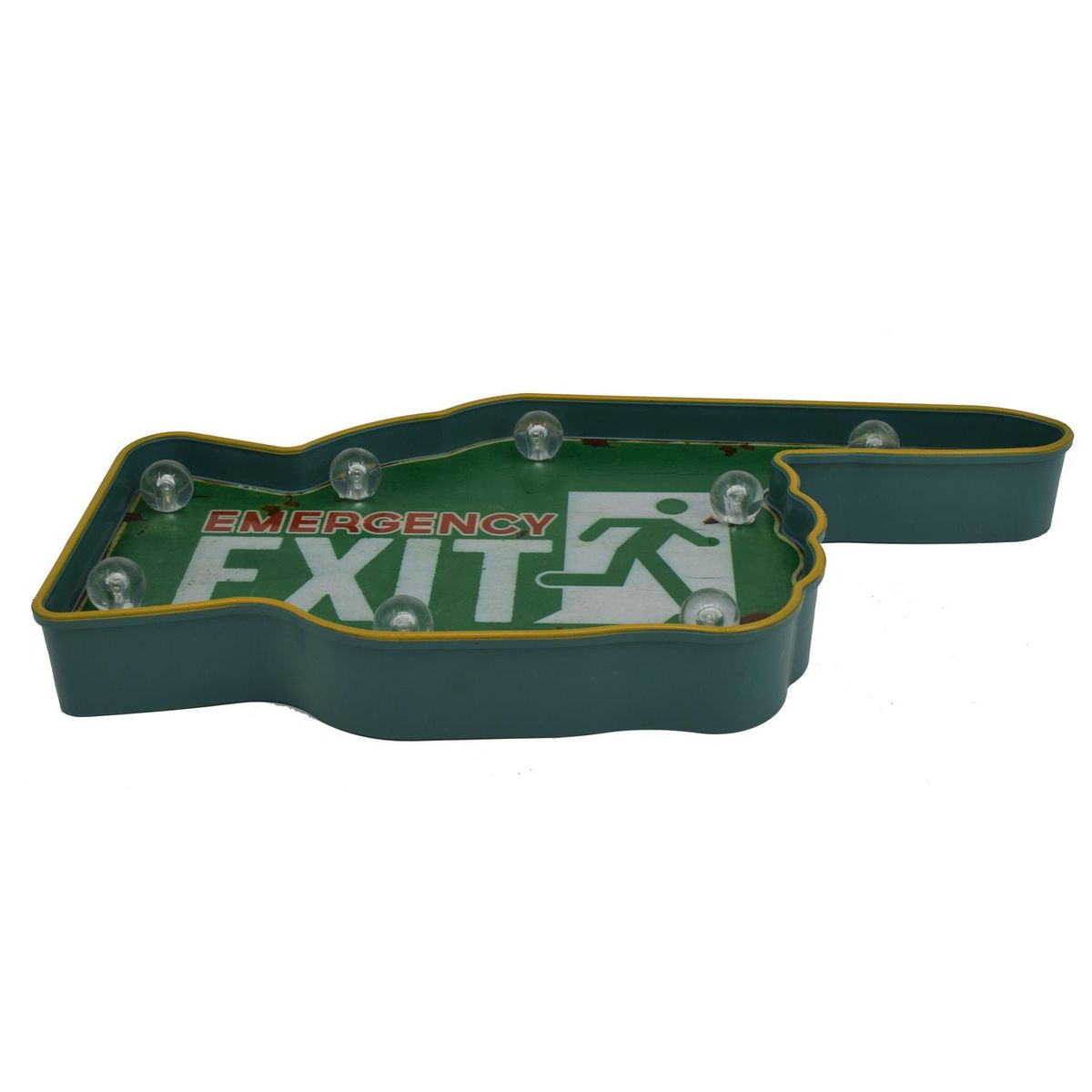 Just Home Collection - Letrero Led Exit Flecha Verde