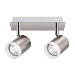 Lámpara de barra UME de 2 luces tipo GU10 Níquel