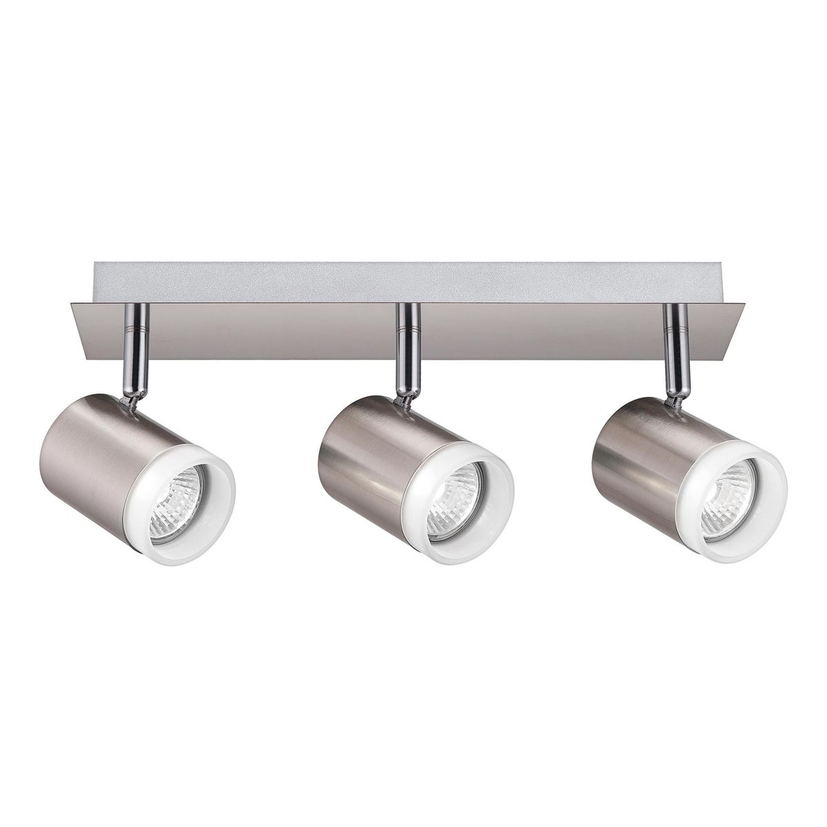 Lámpara de barra UME de 3 luces tipo GU10 Níquel, marca Just Home Collection - Foto Principal