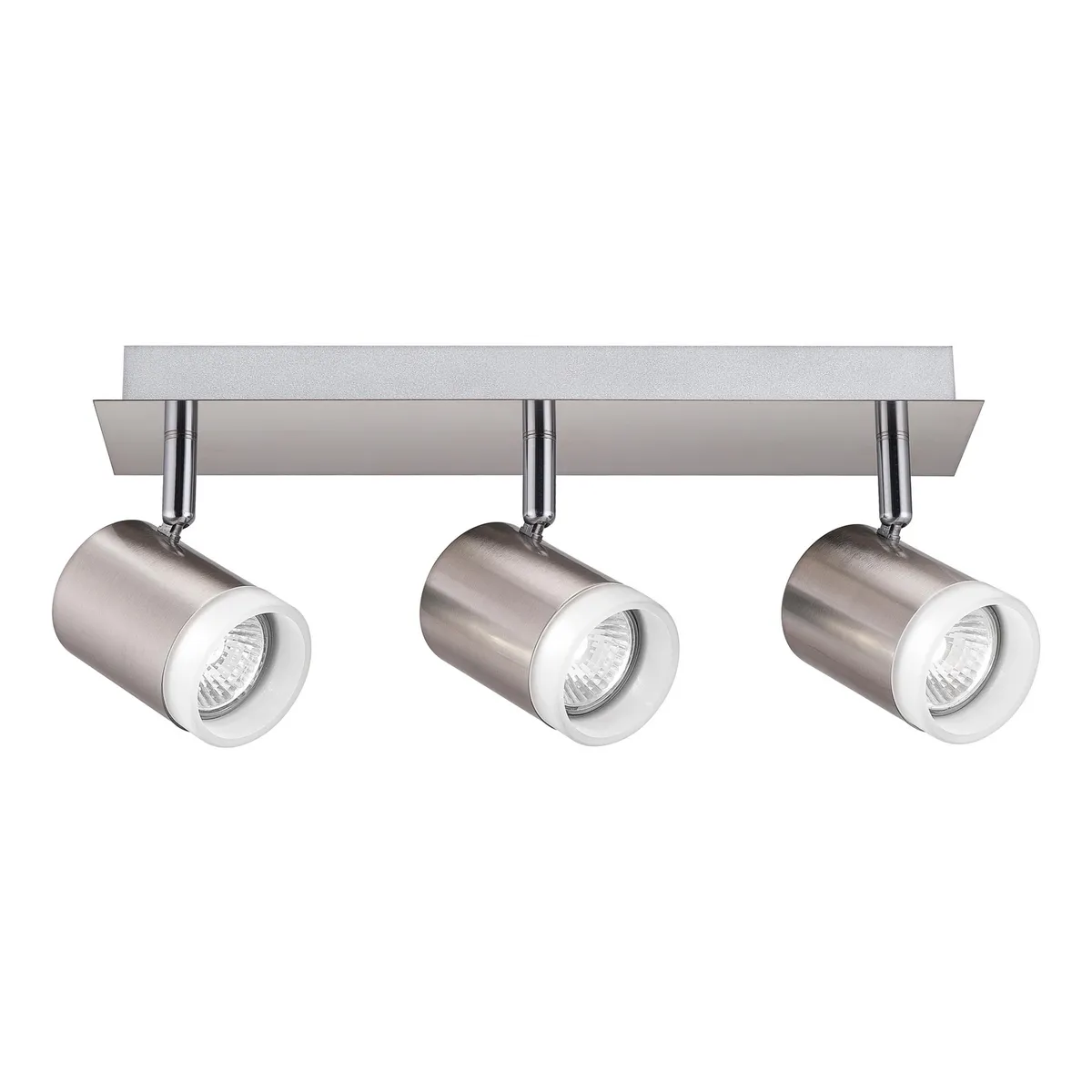 Lámpara de barra UME de 3 luces tipo GU10 Níquel, marca Just Home Collection - Foto Principal