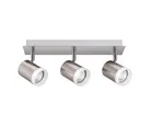 Lámpara de barra UME de 3 luces tipo GU10 Níquel