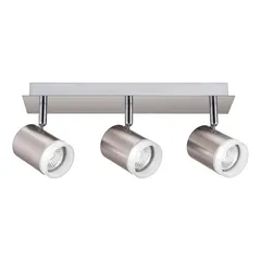 Lámpara de barra UME de 3 luces tipo GU10 Níquel