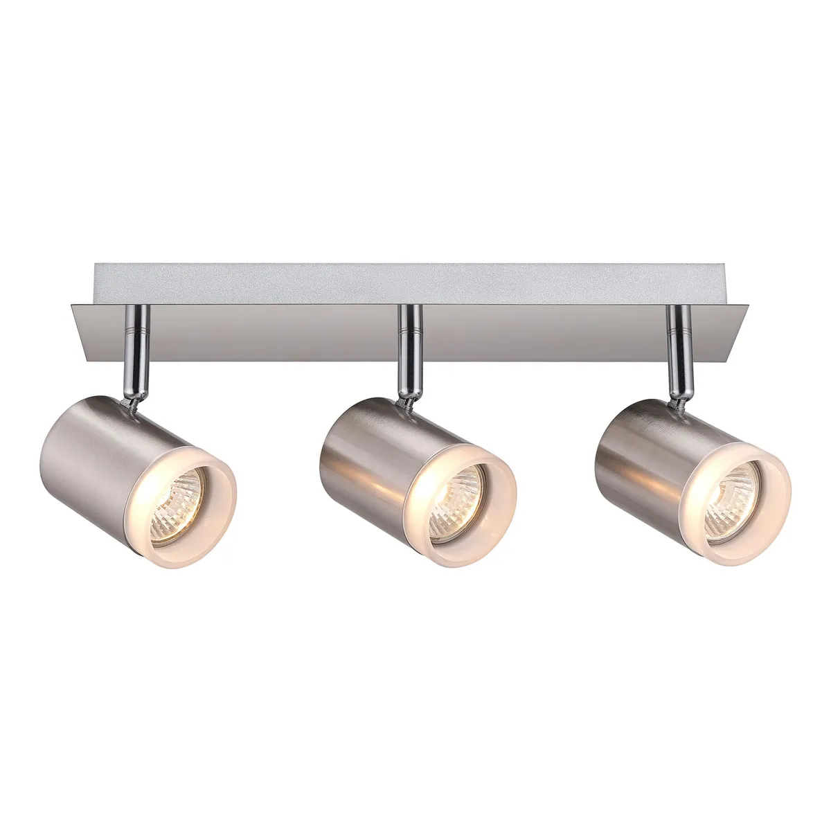 Lámpara de barra UME de 3 luces tipo GU10 Níquel, marca Just Home Collection - Foto 2