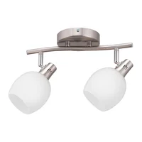 Lámpara de barra Vegner de 2 luces E14 Plata