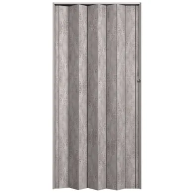 Puerta Plegable PVC para Closet Milano Cement de 90 x 200 cm Gris