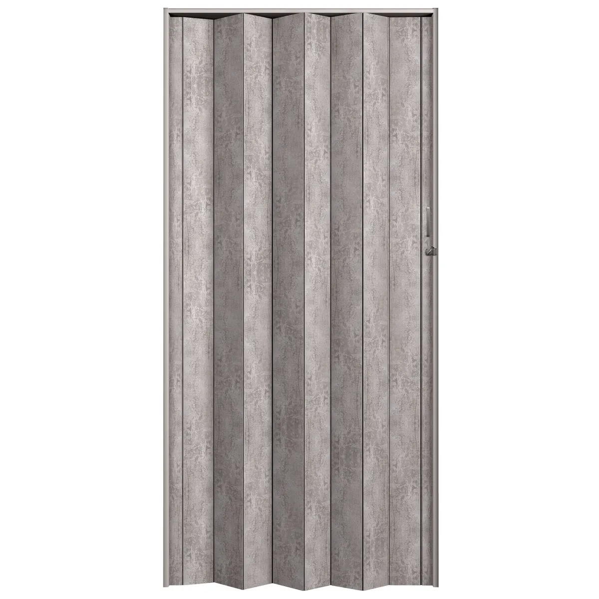 Hoggan - Puerta Plegable PVC para Closet Milano Cement de 90 x 200 cm Gris