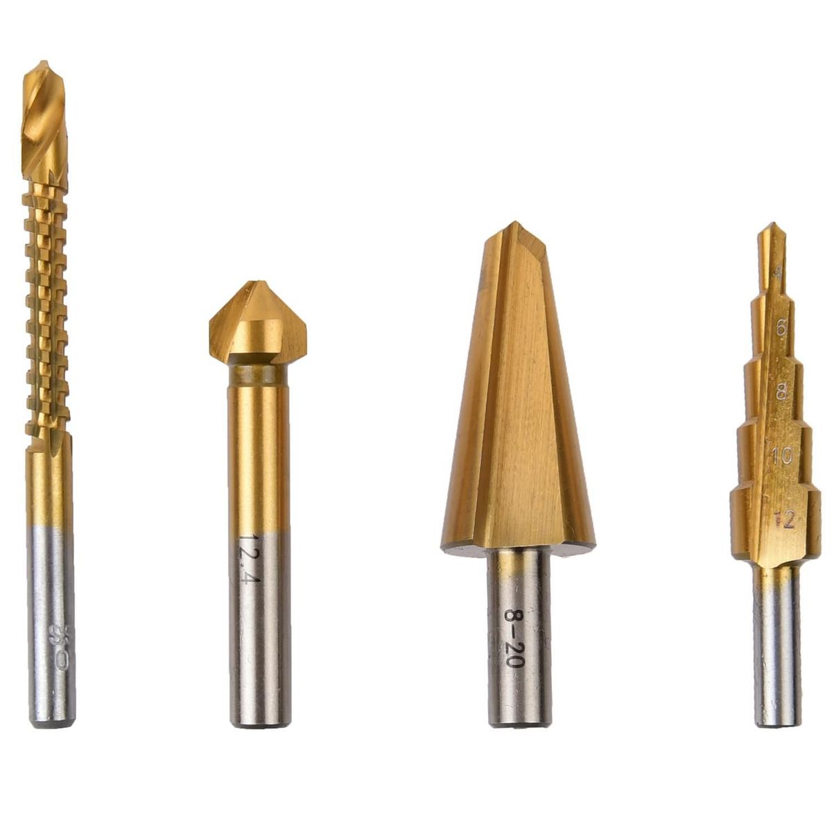  - Set de 4 Brocas para Perforación Varios Usos.