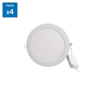 Pack4 panel led emp cir 12.5w lc