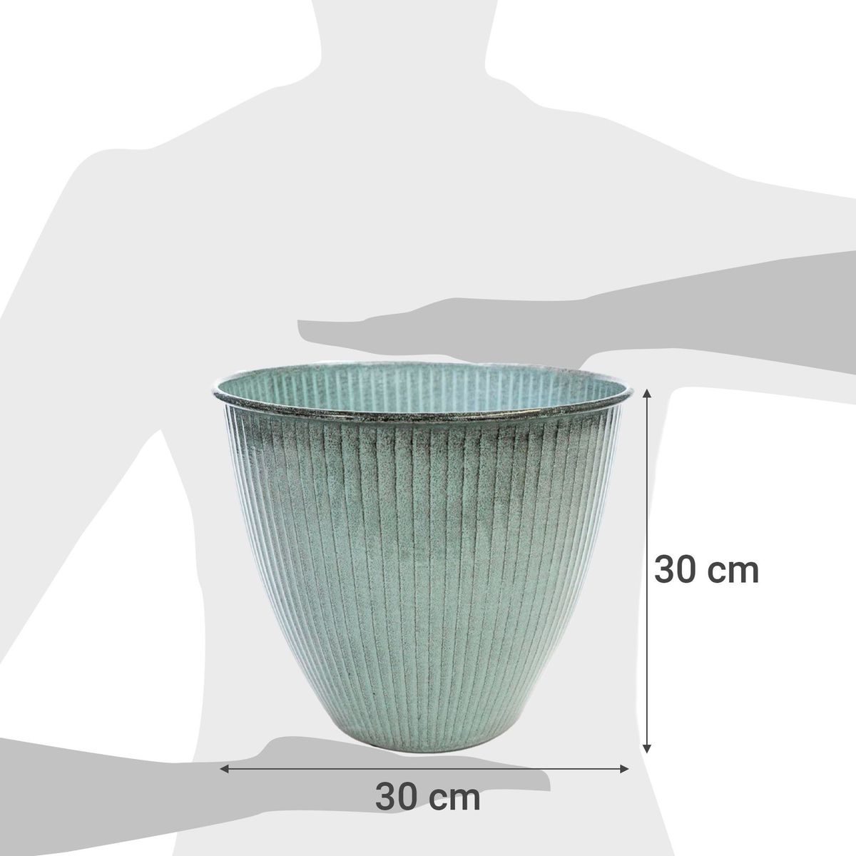 Robert Allen - Maceta Met Sheridan 30 cm Menta