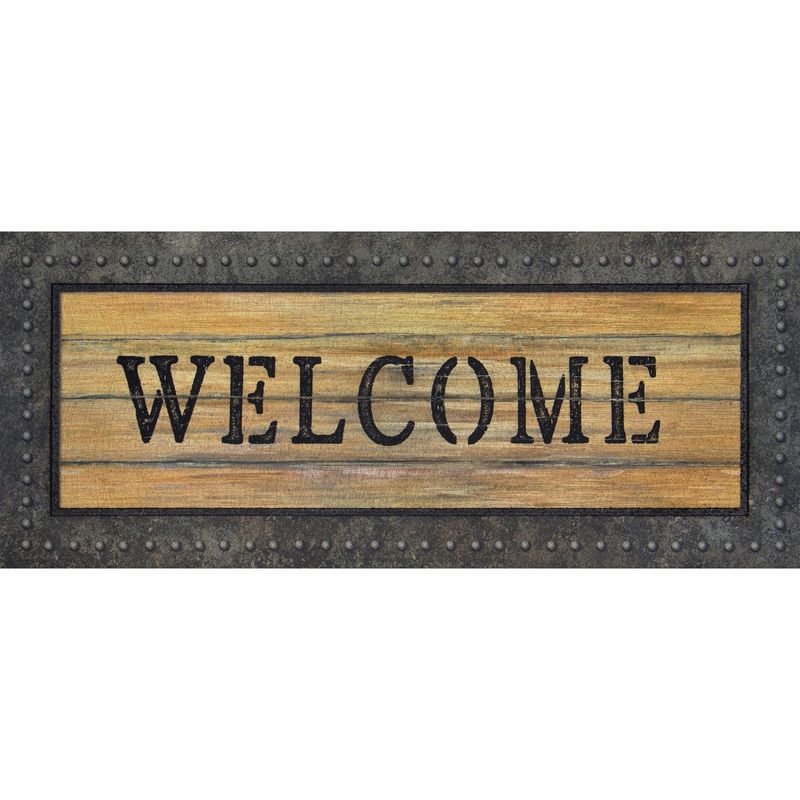 Just Home Collection - Tapete Metal Welcome 40 x 96 cm