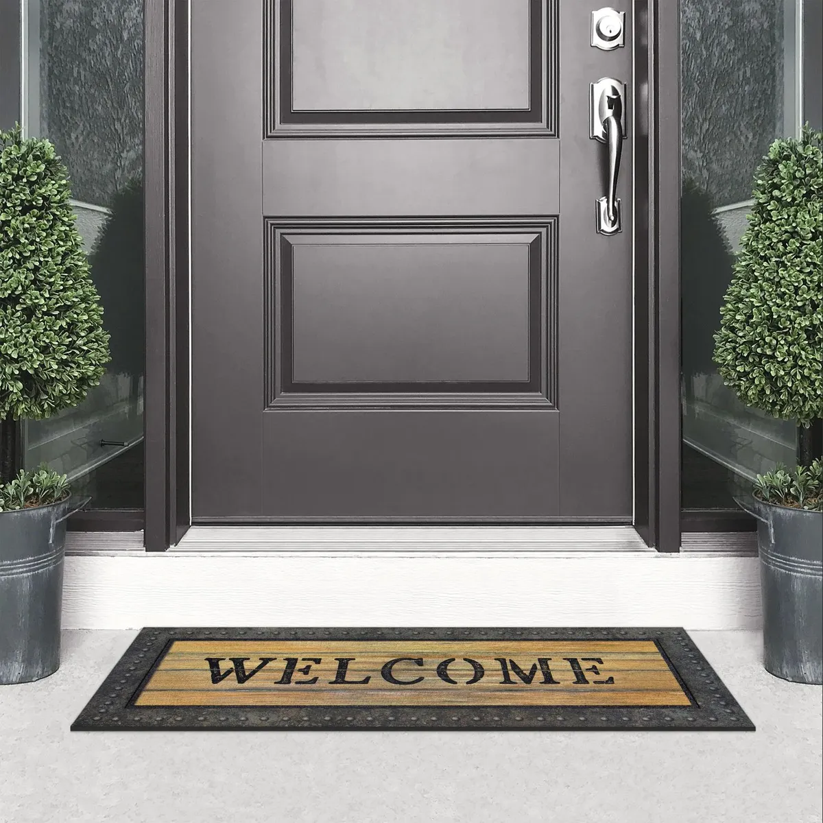 Just Home Collection - Tapete Metal Welcome 40 x 96 cm