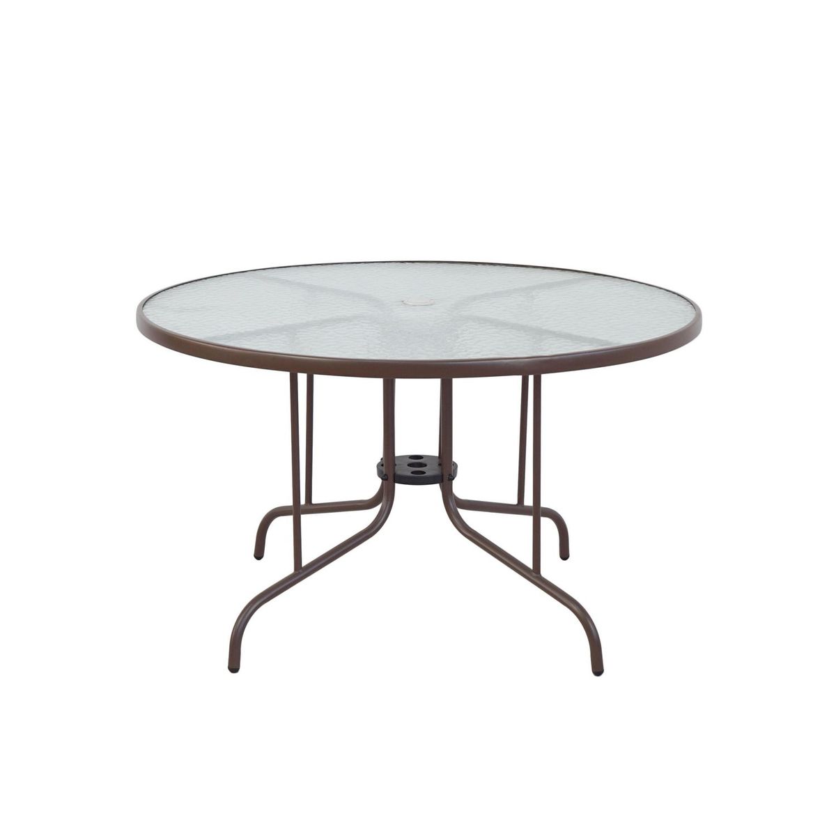 Mesa Redonda con Vidrio 120 Cm Charcoal, marca Just Home Collection - Foto 2