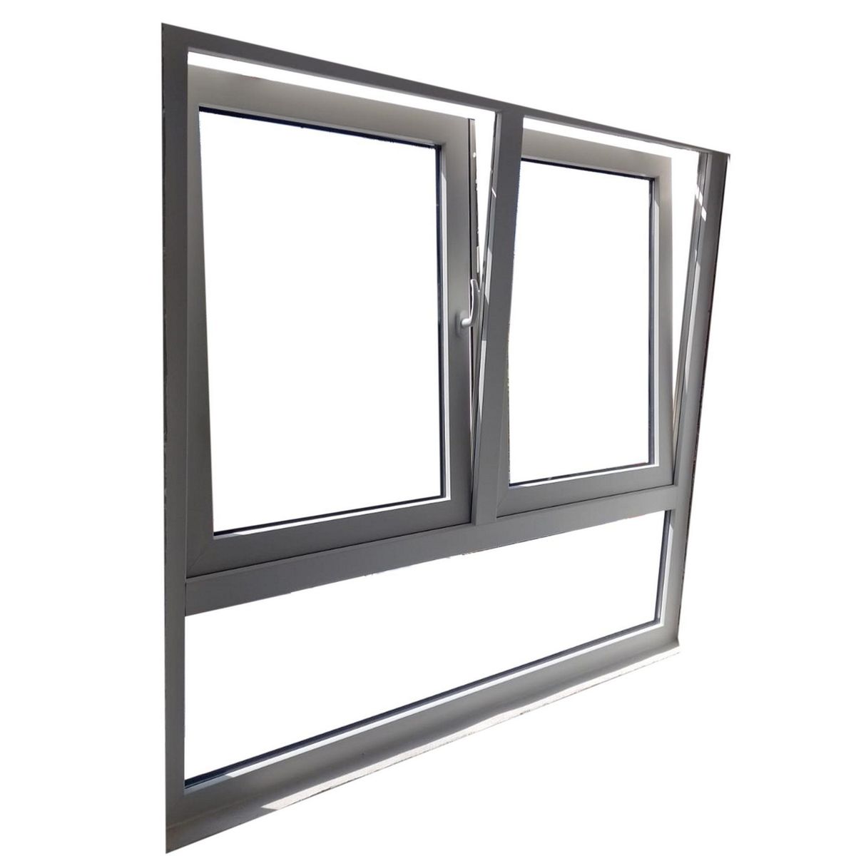Holztek - Doble Oslbat/bat Der-Iz, 4500, Mco Blanco, Cristal TP, Vidrio Claro180-190/120-130