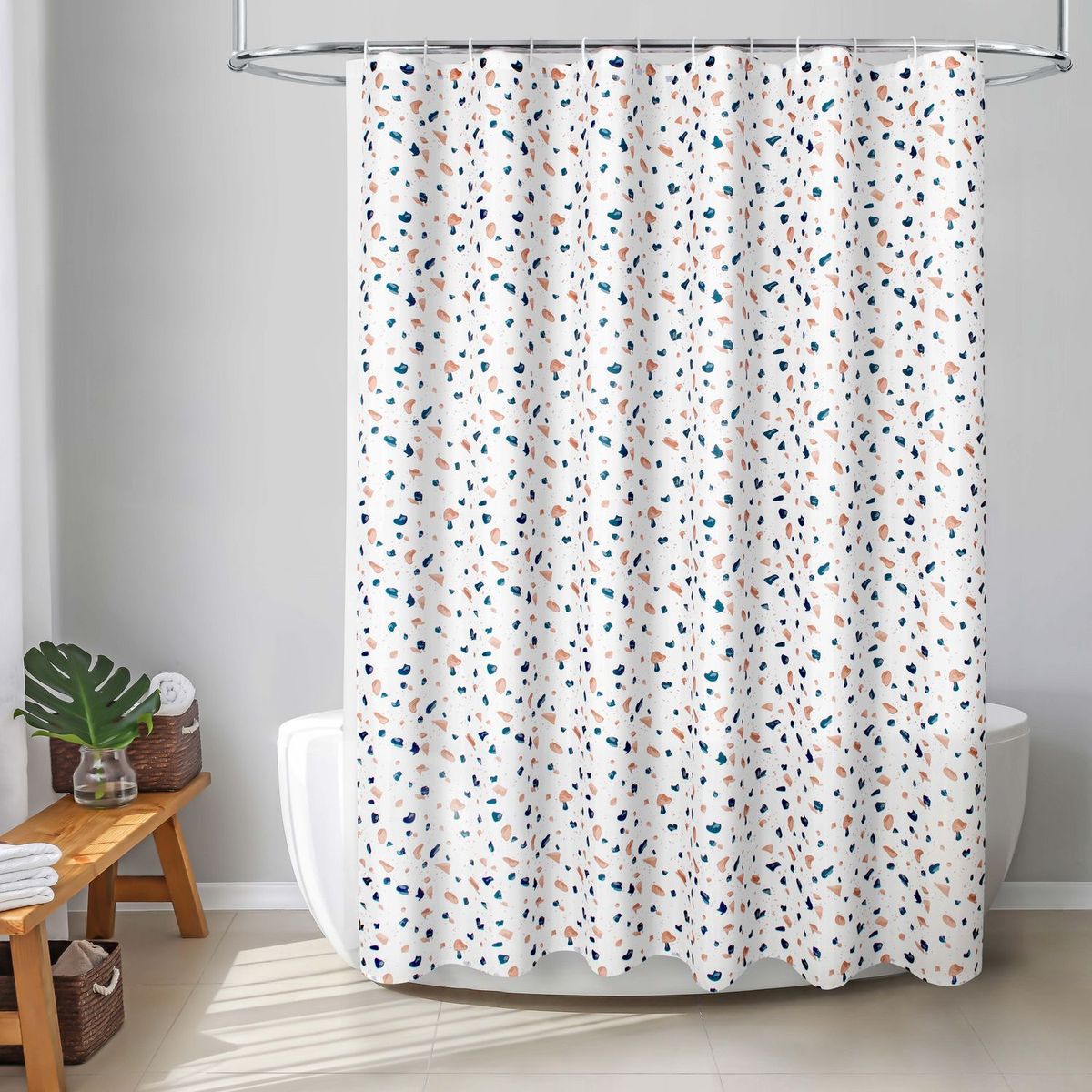 Set de Cortina para Baño Dots 178 x 180cm, marca Just Home Collection - Foto 2