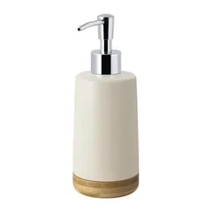 Dispensador Doble Bambú Beige