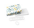 Set de Cortina para Baño Trio 178 x 180cm