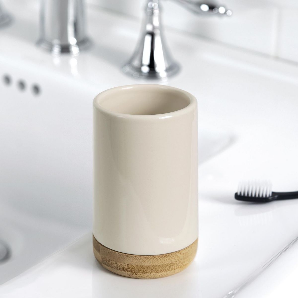Just Home Collection - Vaso Doble Bambú Beige