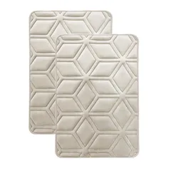 Set de 2 Tapetes de Baño Diamon 40 x 60 cm