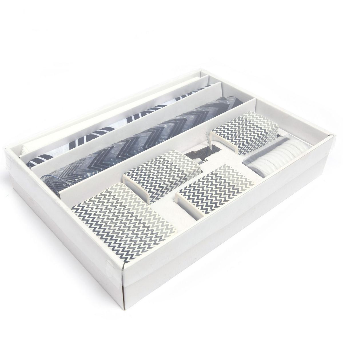 Just Home Collection - Set de Baño Gris 8 Piezas