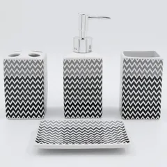 Set de Baño Gris 8 Piezas