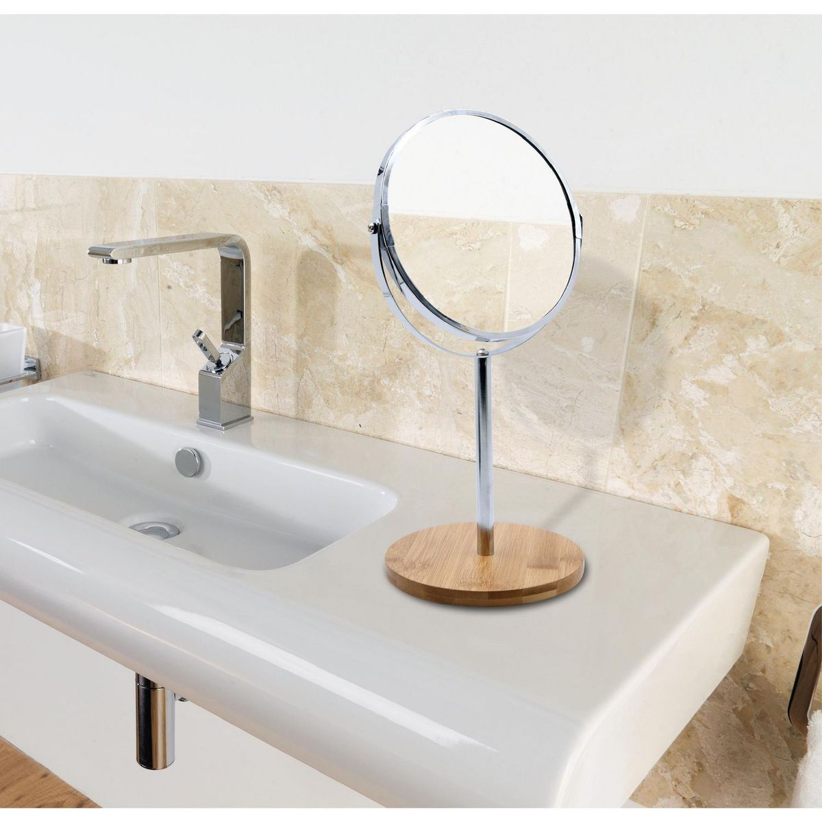 Just Home Collection - Espejo para Baño con Aumento 2 x