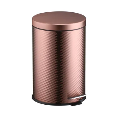 Bote de Basura Met�lico con Pedal de 12L Cobre
