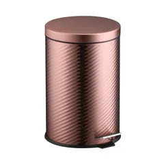 Bote de Basura Metálico con Pedal de 12L Cobre