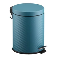 Bote de Basura True Metálico con Pedal de 5L Azul