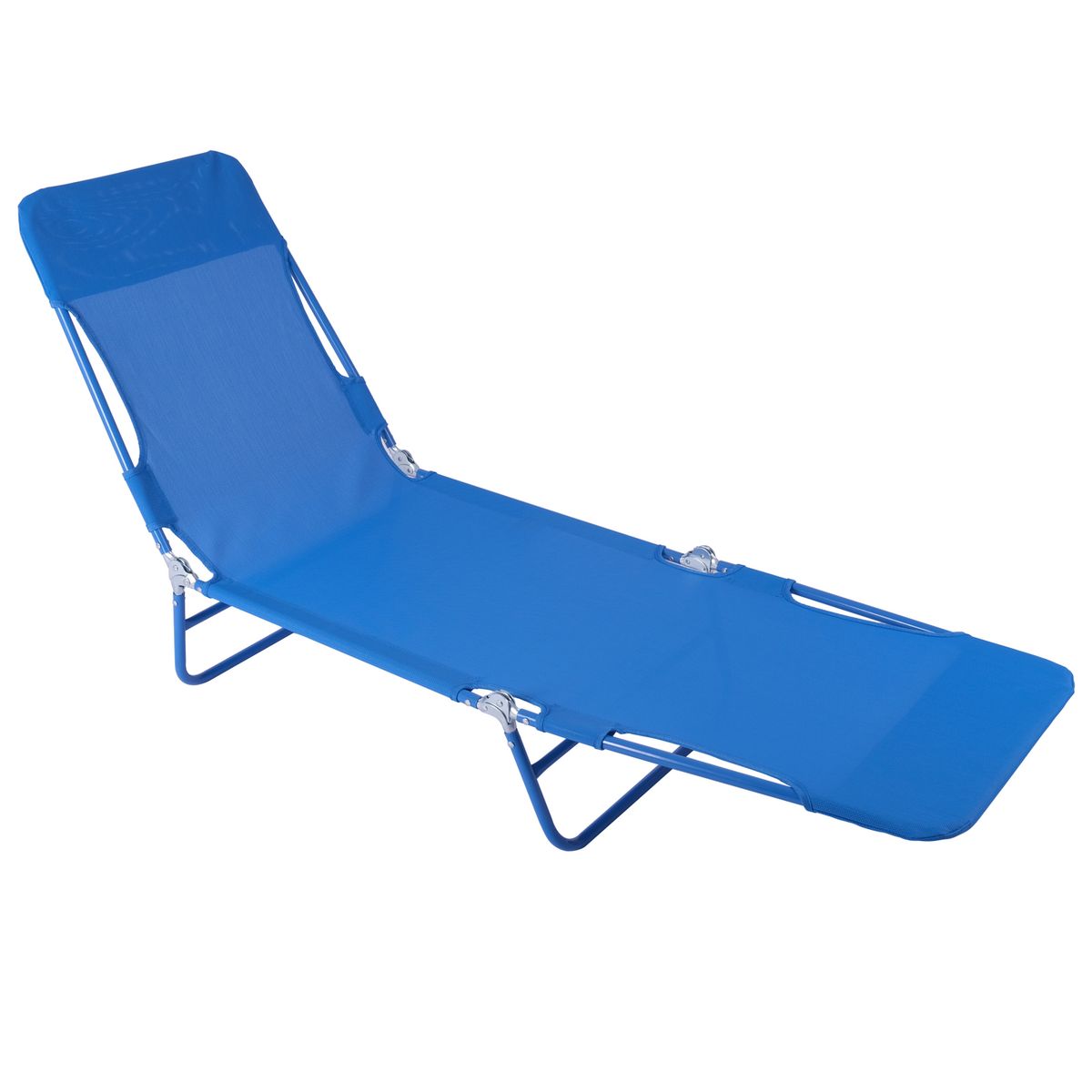 Reposera Plegable Textileno Azul, marca Klimber - Foto Principal