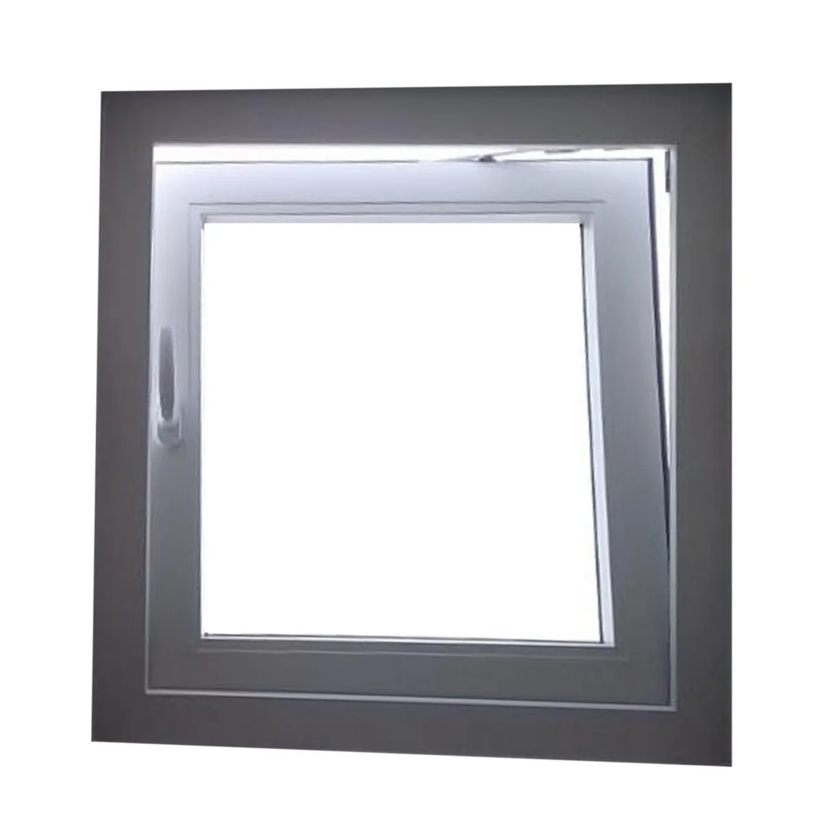 Holztek - Oslbat/batiente Der-Iz, 4500, Mco Blco, Cristal TP, Vidrio Satinado 50-60/70-80