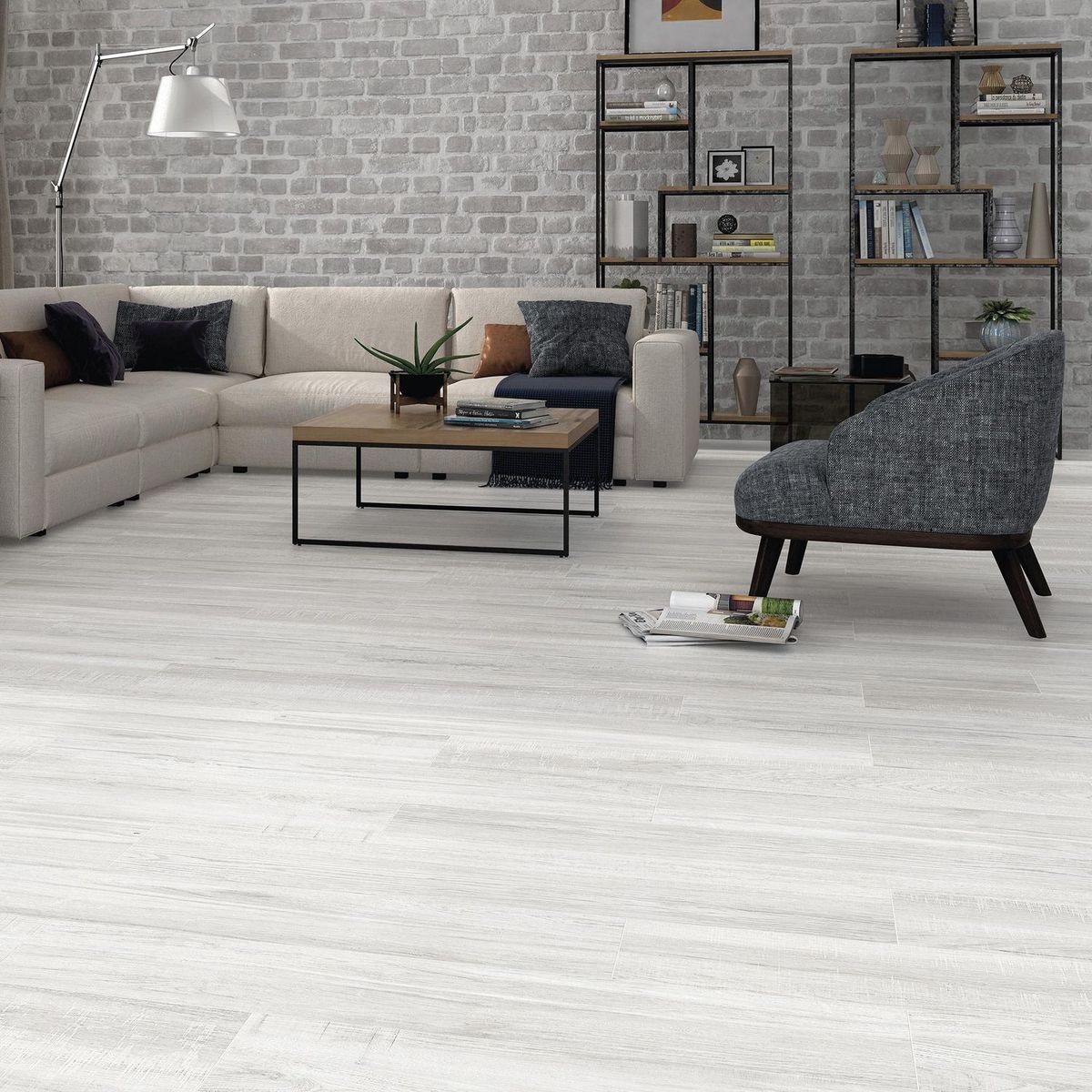 Piso Porcelanato Baltim 23X120 1,68M2, marca Halcon - Foto 2